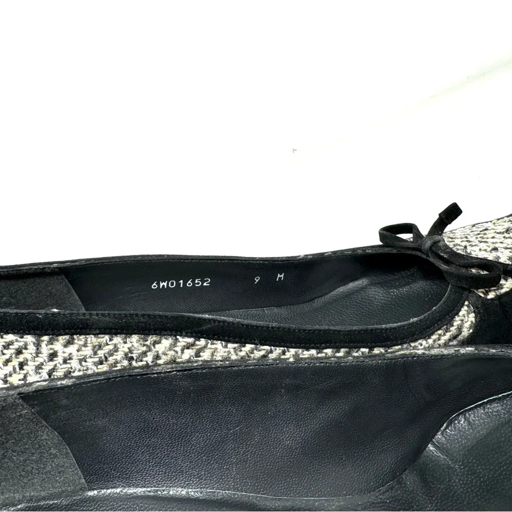 STUART WEITZMAN black suede and tweed heels, size 9 - Picture 8 of 10